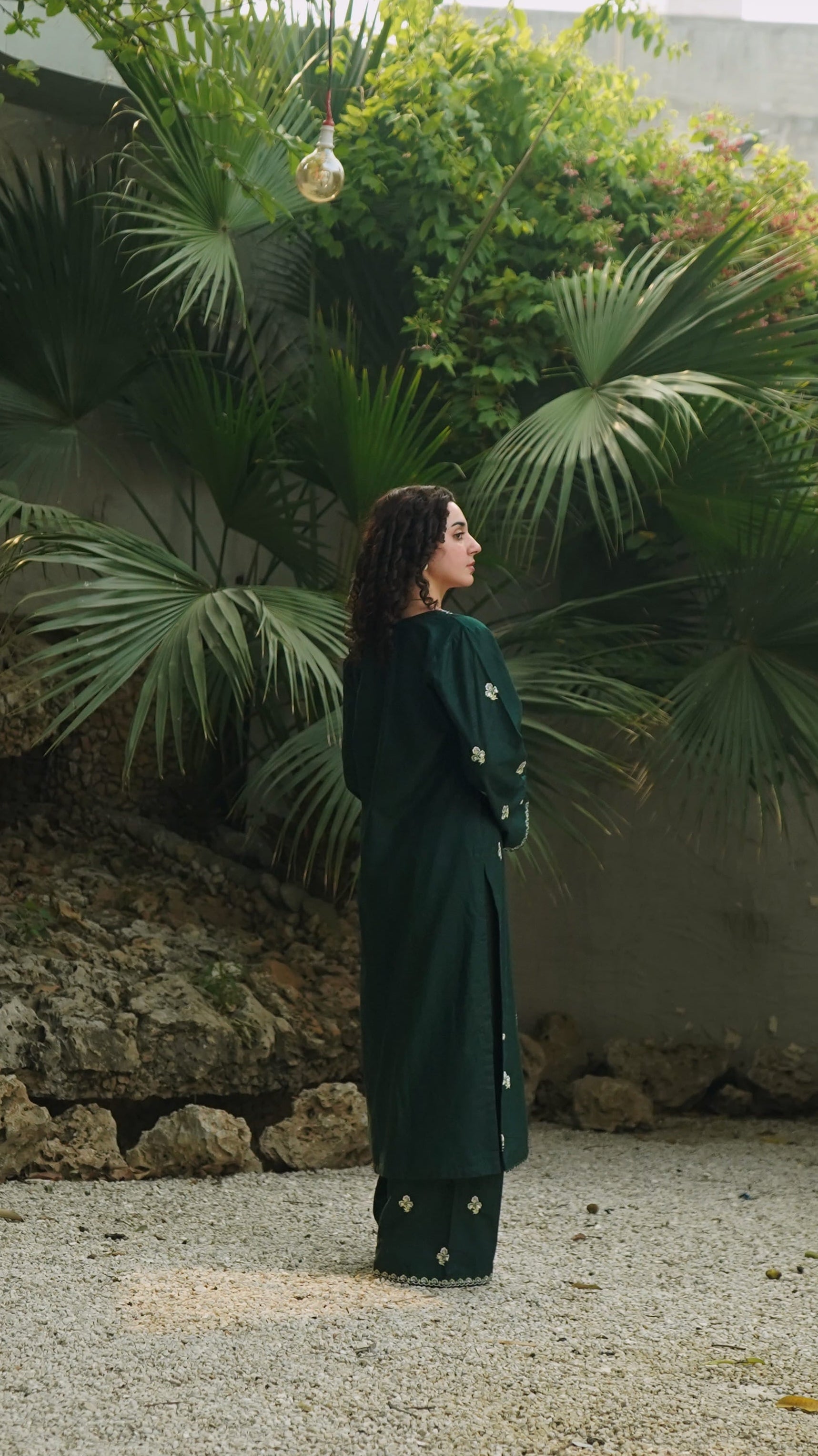 Emerald Mystique Embroidered Co-Ord