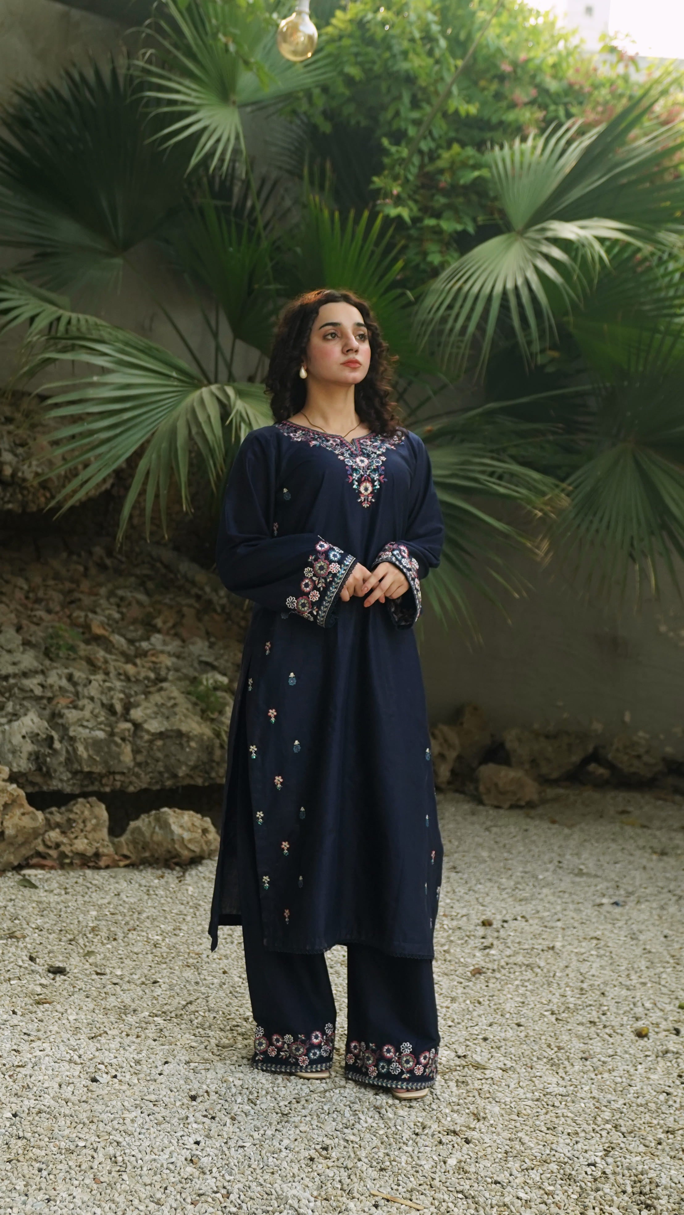 Midnight Navy Resham Co-Ord