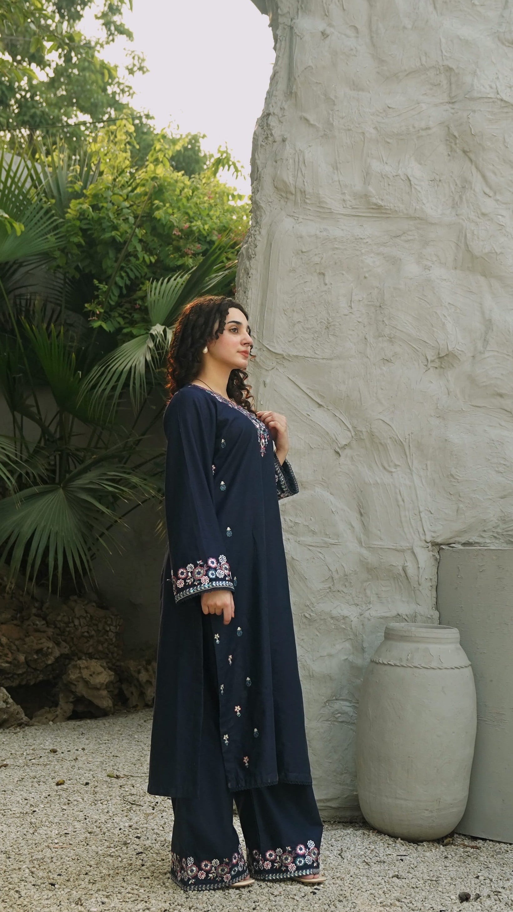 Midnight Navy Resham Co-Ord