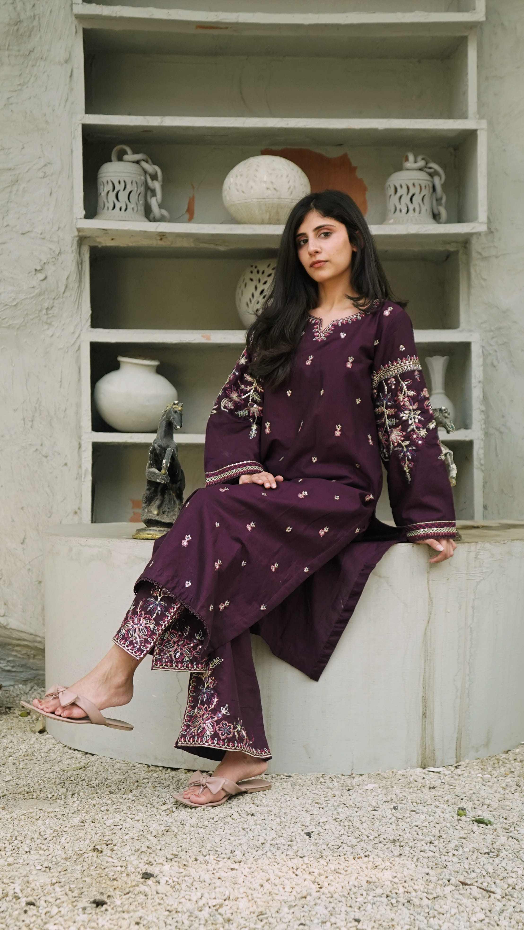 Plum Luxe Heritage Co-Ord
