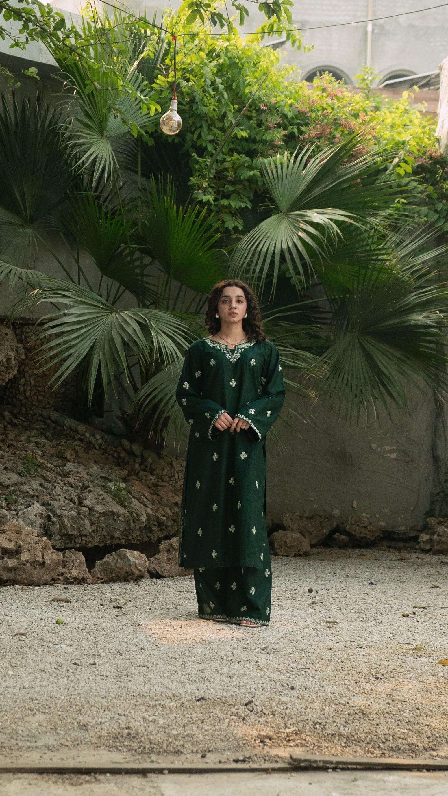 Emerald Mystique Embroidered Co-Ord
