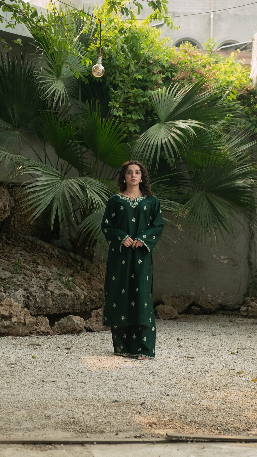Emerald Mystique Embroidered Co-Ord